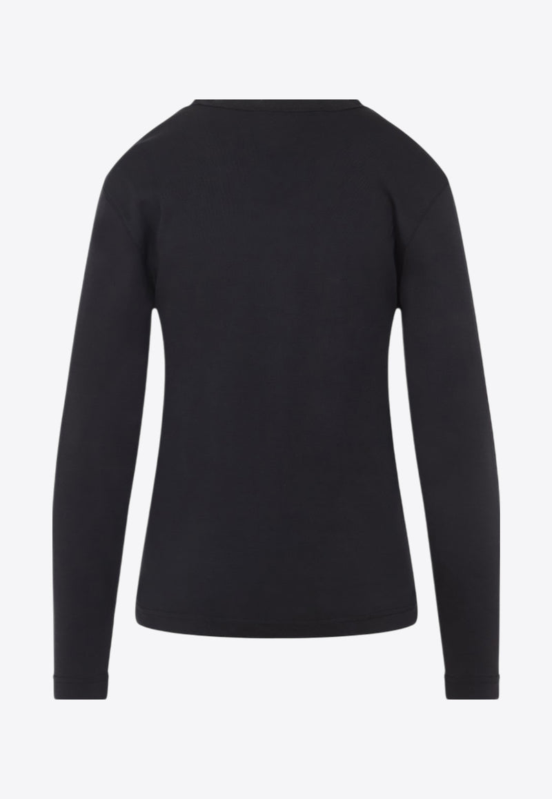 Long-Sleeved Crewneck T-shirt