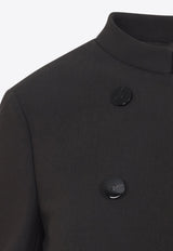 Double-Breasted Virgin Wool Coat