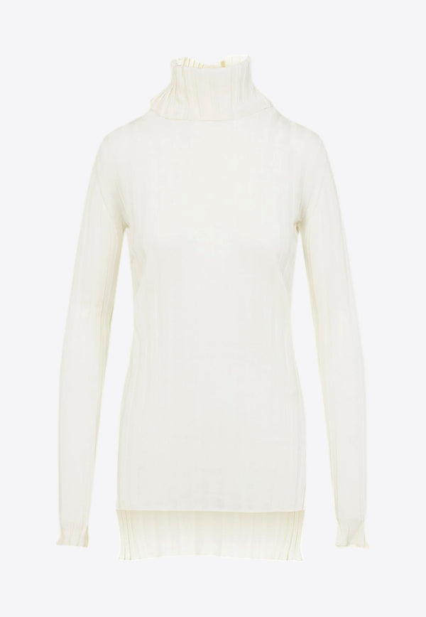 Wool-Blend High-Neck Sweater