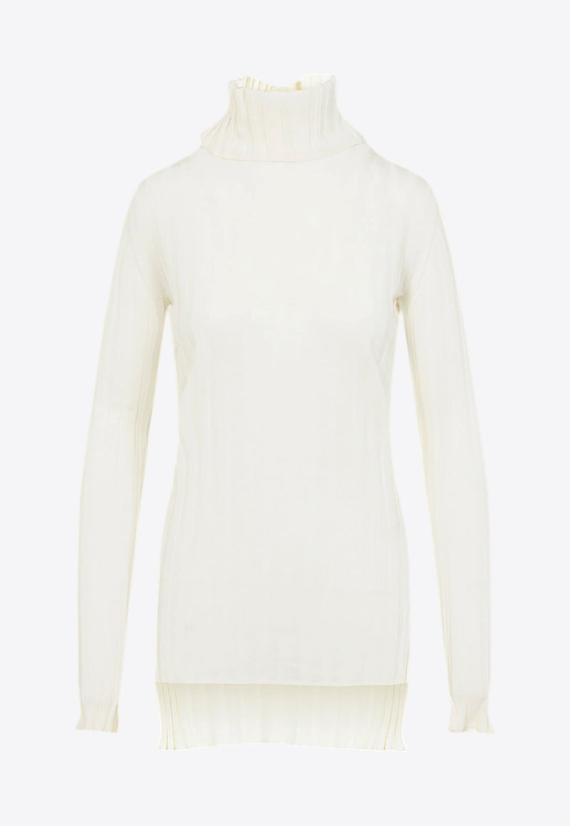 Wool-Blend High-Neck Sweater