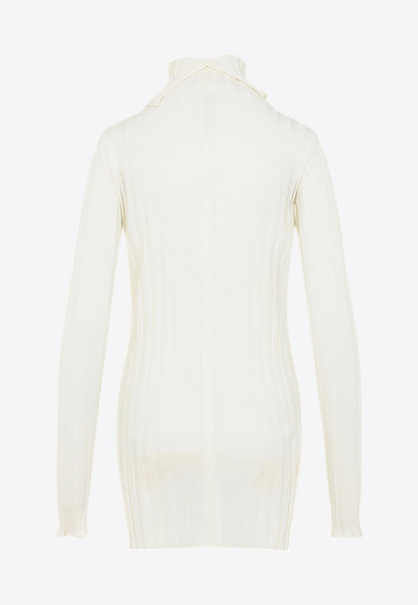 Wool-Blend High-Neck Sweater