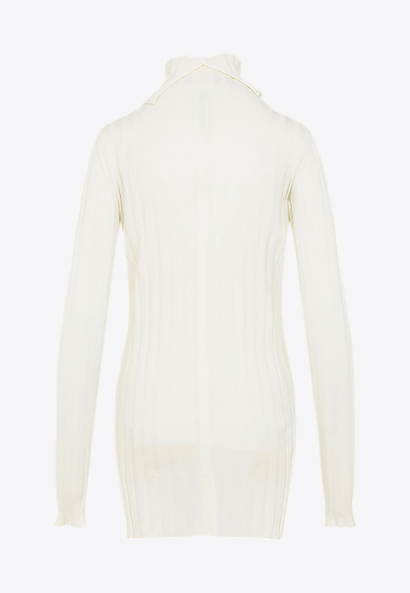 Wool-Blend High-Neck Sweater