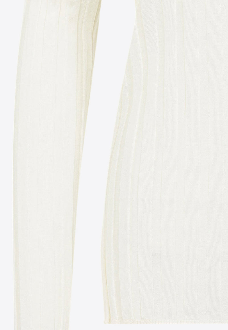 Wool-Blend High-Neck Sweater