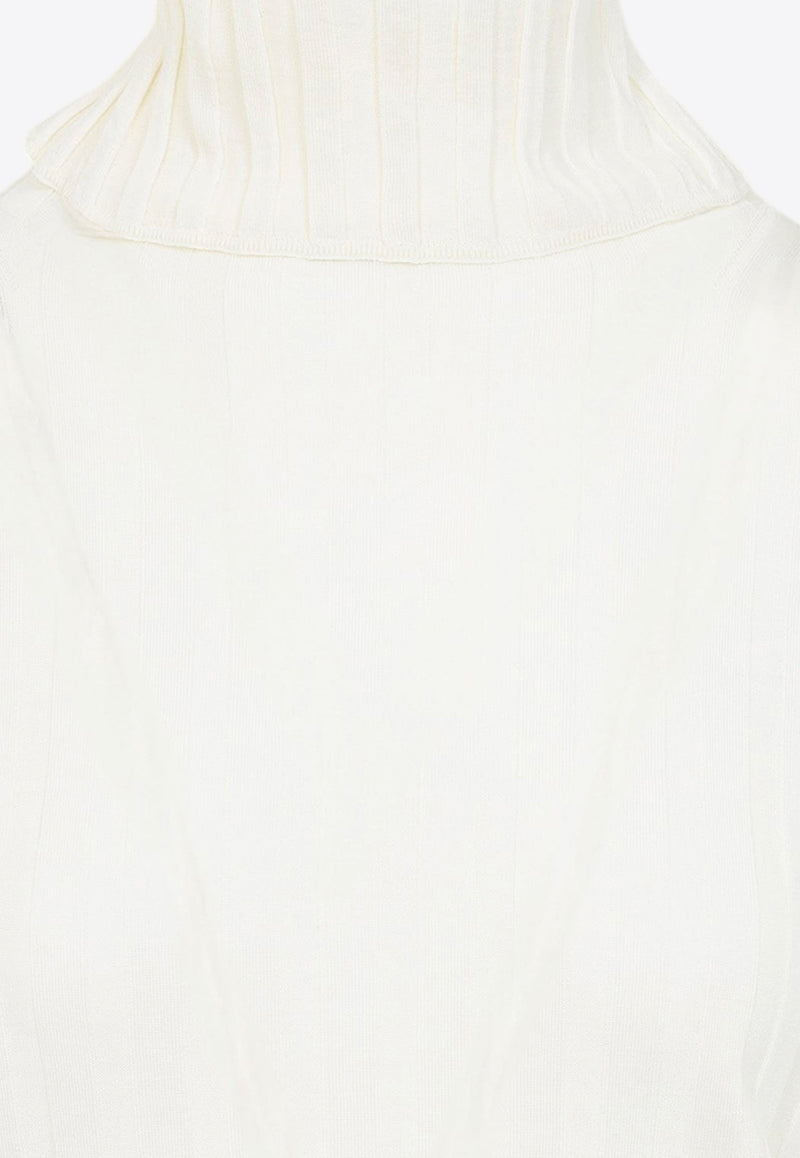 Wool-Blend High-Neck Sweater