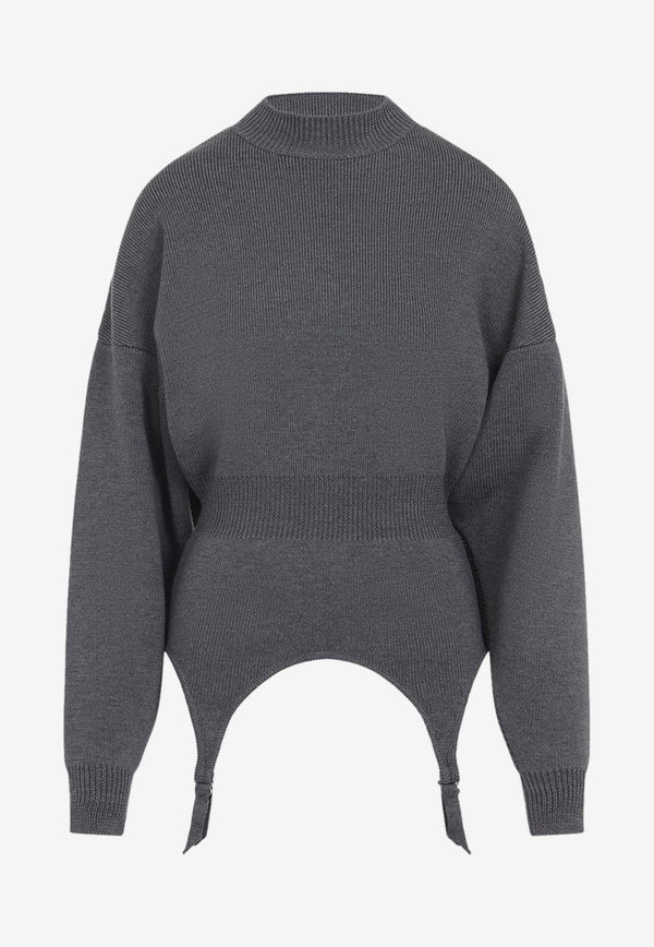 Lingerie Garter Pullover Sweater