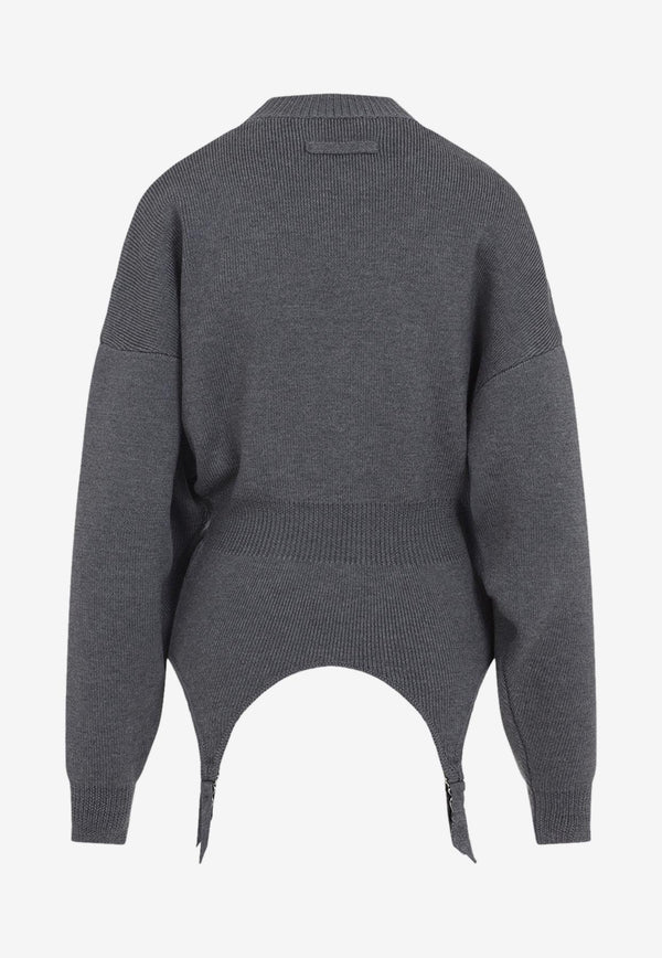 Lingerie Garter Pullover Sweater