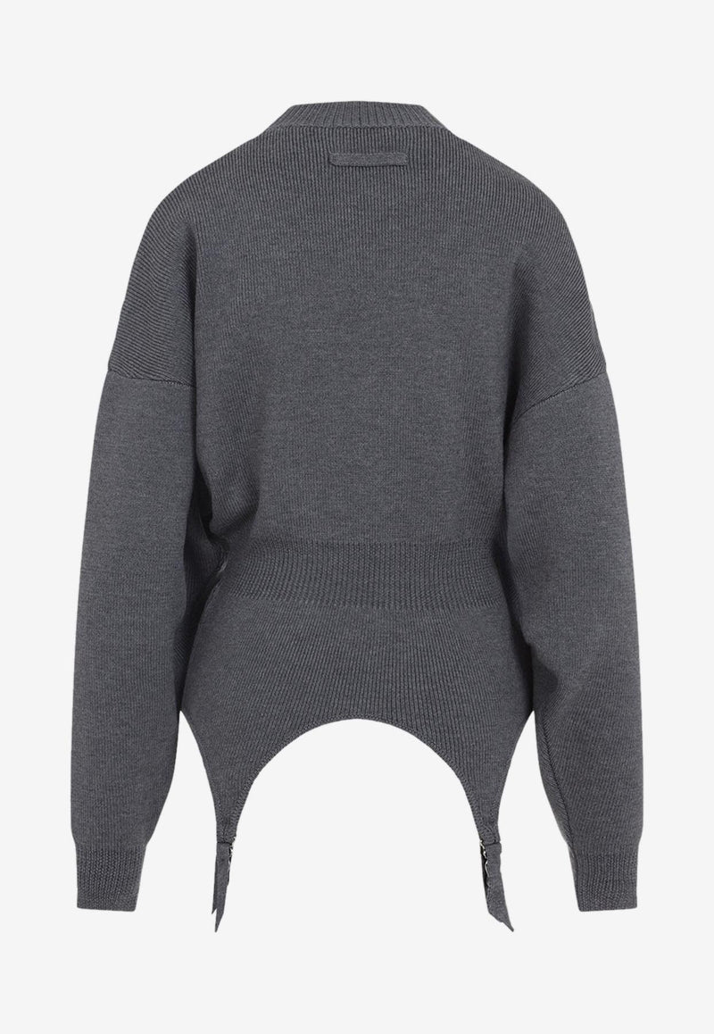 Lingerie Garter Pullover Sweater