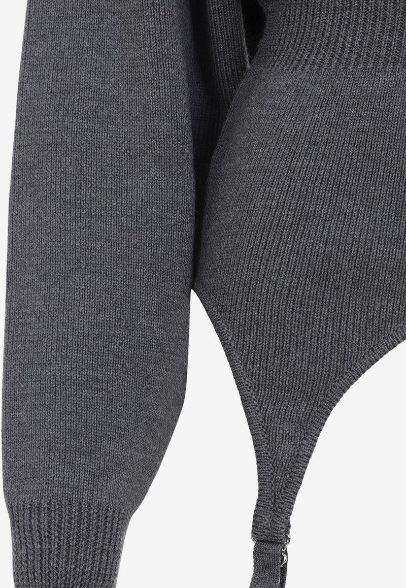 Lingerie Garter Pullover Sweater