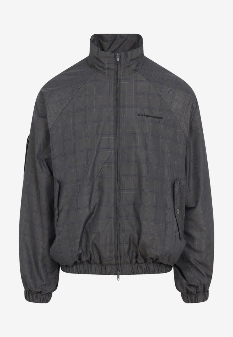 Checked Tracksuit Jacket
