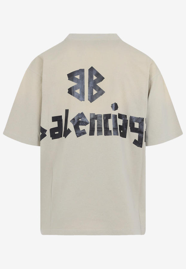 Tape Logo Crewneck T-shirt