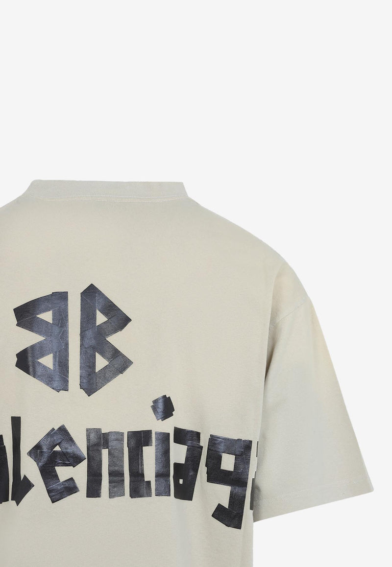 Tape Logo Crewneck T-shirt