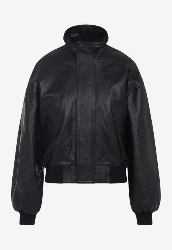 Leather Bomber Jacket