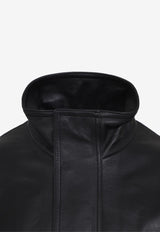 Leather Bomber Jacket