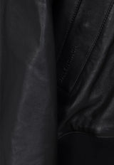 Leather Bomber Jacket