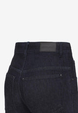 Logo Patch Flared-Leg Jeans