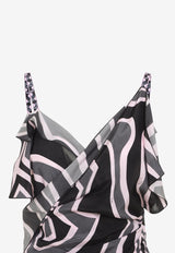 Geometric Print Midi Dress