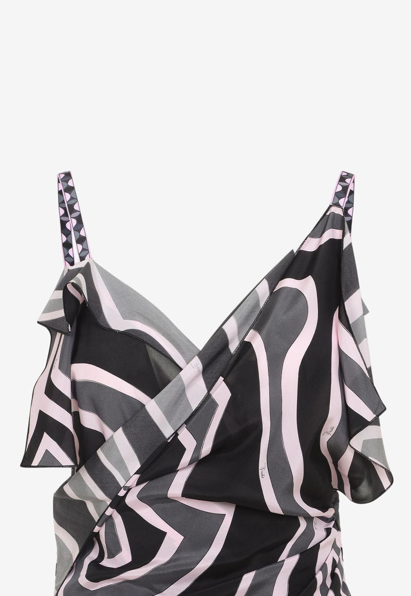 Geometric Print Midi Dress