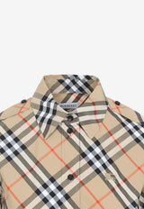 Vintage Check Mini Shirt Dress