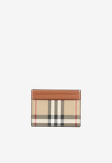 Sandon Check Leather Cardholder