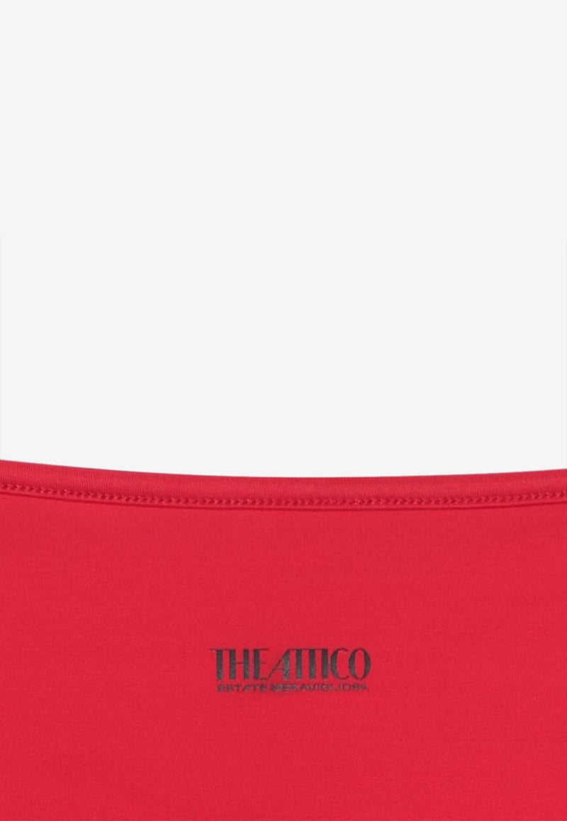The Attico Triangle Wraparound Tie Bikini Red 250WBC00009PAA094A/Q_ATTIC-010