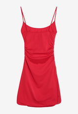 The Attico Draped Cover-Up Mini Dress Red 250WCA0040PAA094AA/Q_ATTIC-010