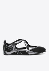 The Attico Floor 01 Ballet Flats Black 250WSH00871MIX024A/R_ATTIC-100