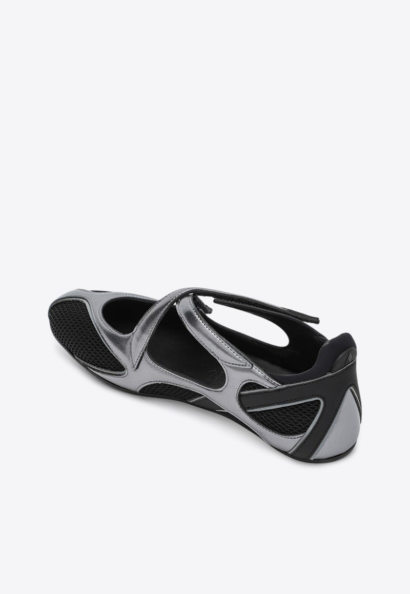 The Attico Floor 01 Ballet Flats Black 250WSH00871MIX024A/R_ATTIC-100