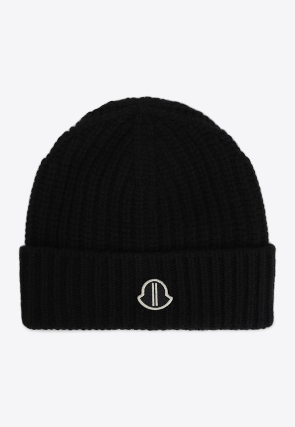 Logo Ribbed Knit Beanie