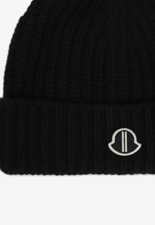 Logo Ribbed Knit Beanie