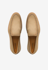 MAGNANNI Lourenco Suede Cushioned Loafers Beige 25117_BEIGE
