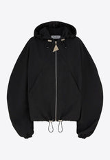 The Attico Oversized Zip-Up Jacket Black 251WCB00076PLL001A_ATTIC-100