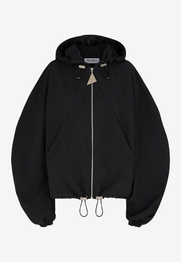 The Attico Oversized Zip-Up Jacket Black 251WCB00076PLL001A_ATTIC-100