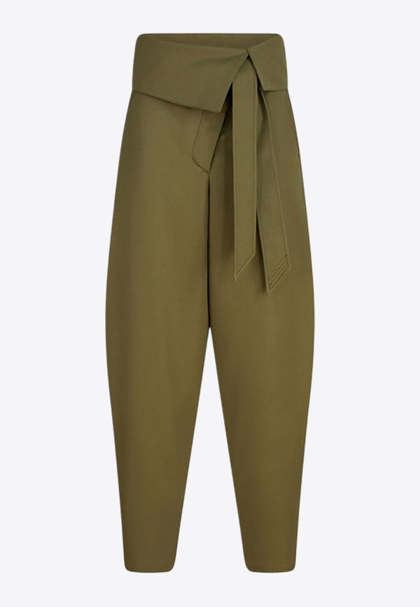 The Attico Straight-Leg Tailored Pants Green 251WCP00272WWW065A_ATTIC-081