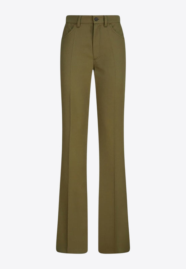 The Attico Wool Tailored Pants Green 251WCP00273WWW065A_ATTIC-081