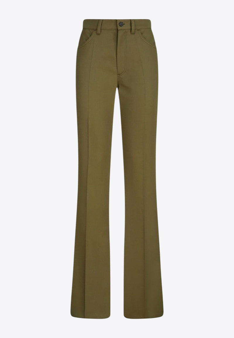 The Attico Wool Tailored Pants Green 251WCP00273WWW065A_ATTIC-081