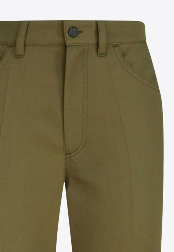 The Attico Wool Tailored Pants Green 251WCP00273WWW065A_ATTIC-081