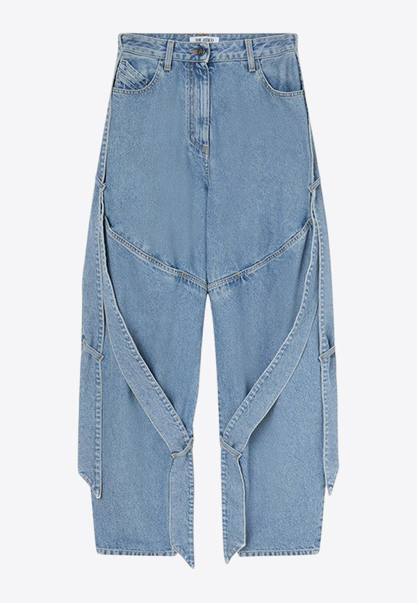 The Attico Washed Long Jeans Blue 251WCP00279DDD085A/R_ATTIC-024