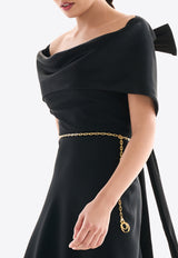 Rhea Costa Adira Draped Off-Shoulder Gown Black 25320D_PREF25_BLACK