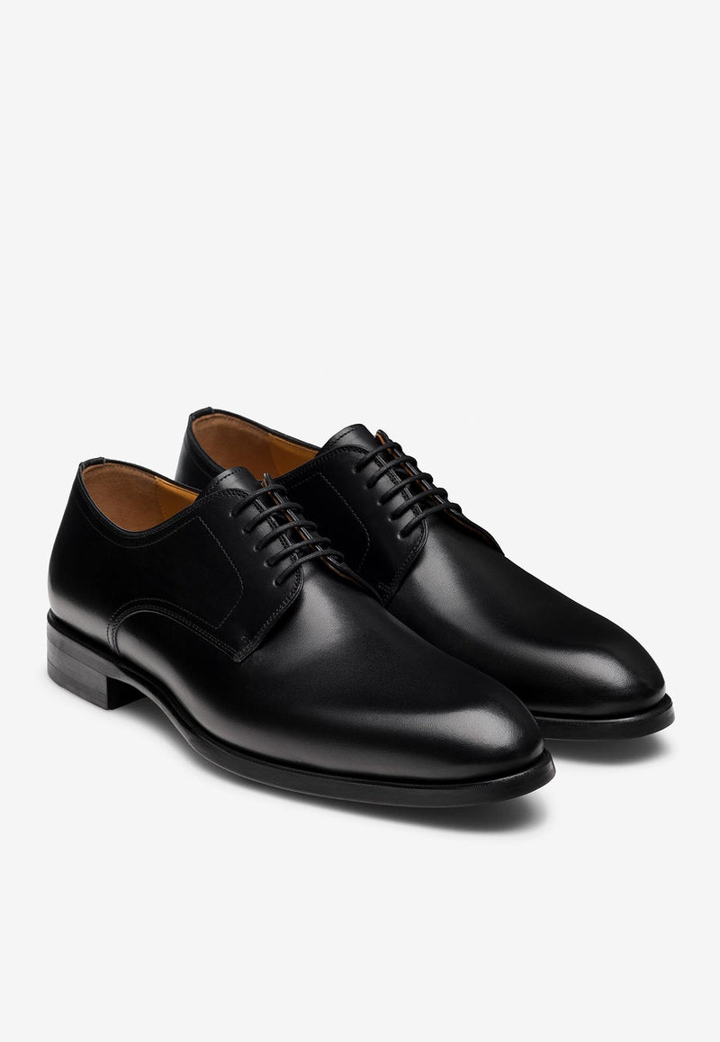 MAGNANNI Melo Leather Lace-Up Shoes Black 25374_BLACK