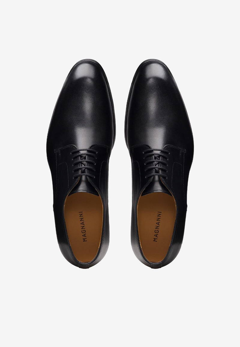 MAGNANNI Melo Leather Lace-Up Shoes Black 25374_BLACK