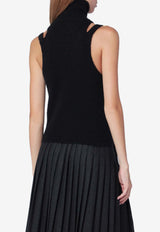 Roberto Collina Turtleneck Cashmere-Blend Top Black 253F01014WO/R_ROBER-F0109