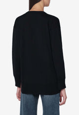 Roberto Collina V-neck Wool Sweater  Black 253F08002WO/R_ROBER-F0809