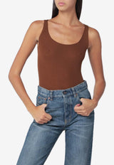 Roberto Collina Ribbed Wool Tank Top Tobacco 253F08214WO/R_ROBER-F0807