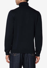 Roberto Collina Turtleneck Wool Sweater Navy 253M02003WO/R_ROBER-M0210
