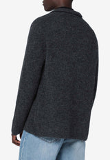 Roberto Collina Wool-Blend Blazer-Style Cardigan Gray 253M14211NY/R_ROBER-M1421