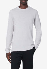 Roberto Collina Cashmere-Blend Sweater White 253M32001WS/R_ROBER-M3216
