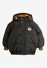 Mini Rodini Boys Ritzratz Patch Puffer Jacket Gray 2571010499NY/R_MIRO-BLK