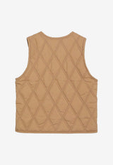 Mini Rodini Boys Ritzratz Quilted Vest Beige 2571010513PL/R_MIRO-13
