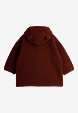 Mini Rodini Boys Bear Pile Jacket Brown 2571012216BPL/R_MIRO-16
