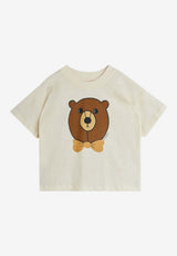 Mini Rodini Babies Big Bear Print T-shirt Off-white 2572010711CO/R_MIRO-OW